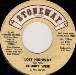 baixar álbum Chubby Wise & His Fiddle - Lost Highway